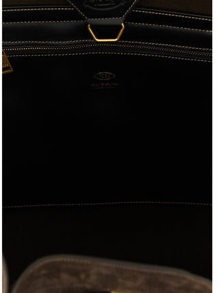 Tod's Brown Calfskin Tote Bag