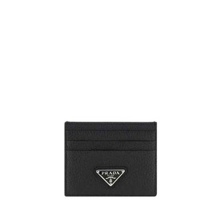 Prada Black Calf Leather Bos Taurus Wallet