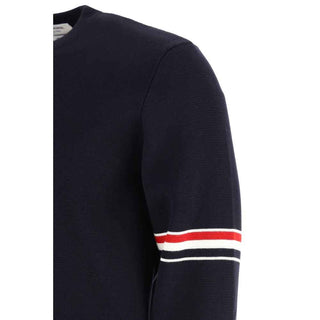 Thom Browne Blue Cotton Sweatshirt