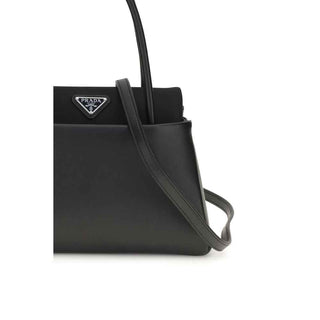 Prada Black Calf Leather Bos Taurus Handbag