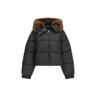PINKO Brown Goose Down Full-Length Jacket