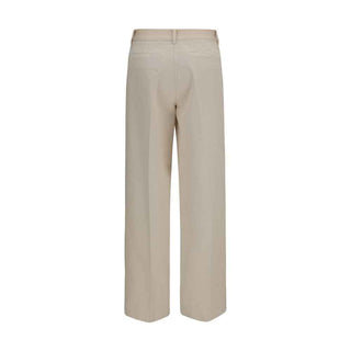 Forte_Forte Beige Cotton Chino Pants