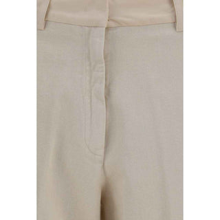 Forte_Forte Beige Cotton Chino Pants