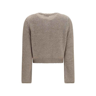 Forte_Forte Beige Silk Cardigan