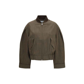 Ganni Bicolor Wool Oves Aries Bomber