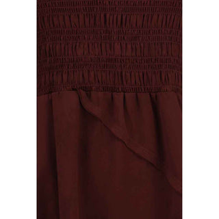 Ganni Bordeaux Acetate Casual Dress