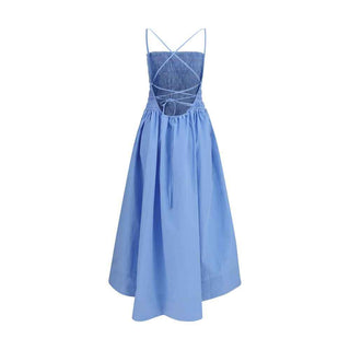 Ganni Blue Cotton Casual Dress