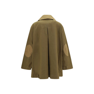 Ganni Bicolor Cotton Full-Length Jacket
