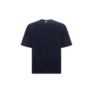 Thom Browne Blue Cotton T-Shirt