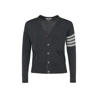 Thom Browne Gray Wool Oves Aries Cardigan