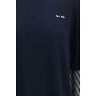 Miu Miu Blue Wool Oves Aries Sweatshirt