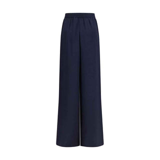 Max Mara Blue Silk Casual Pants