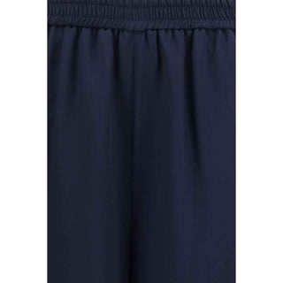 Max Mara Blue Silk Casual Pants