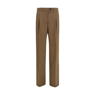 Prada Brown Wool Oves Aries Dress Pants