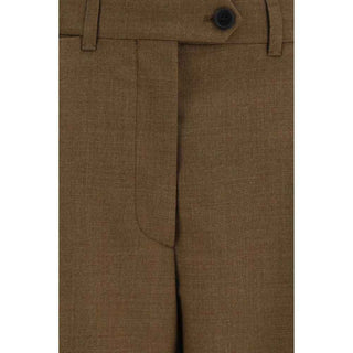 Prada Brown Wool Oves Aries Dress Pants