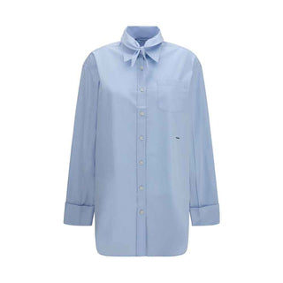 Prada Blue Cotton Shirt