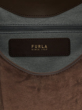 Furla Brown Calfskin Shoulder Bag