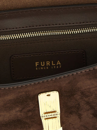 Furla Brown Calfskin Crossbody Bag