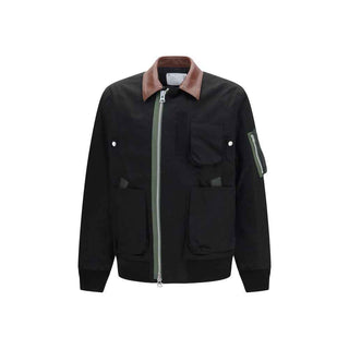 Sacai Black Cotton Bomber