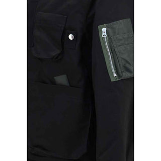 Sacai Black Cotton Bomber