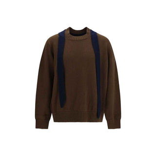 Sacai Brown Wool Oves Aries Sweatshirt