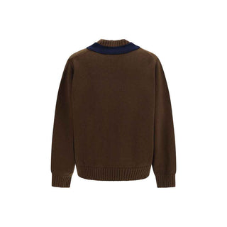 Sacai Brown Wool Oves Aries Sweatshirt