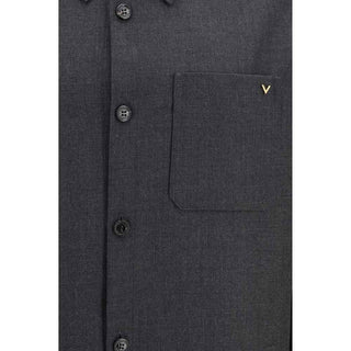 Valentino Garavani Gray Polyester Full-Length Jacket