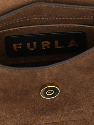Furla Brown Calfskin Handbag