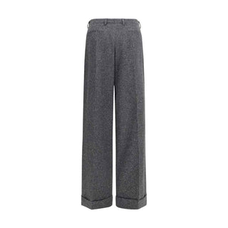 Valentino Garavani Gray Wool Oves Aries Pants