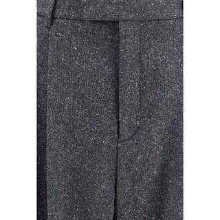 Valentino Garavani Gray Wool Oves Aries Pants