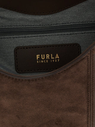 Furla Brown Calfskin Shoulder Bag