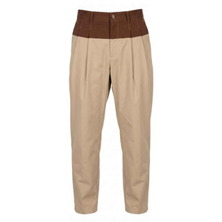 Trussardi Jeans Beige Cotton Mens Pants