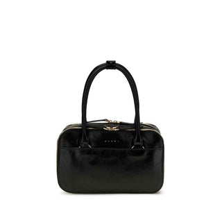 Marni Black Calf Leather Bos Taurus Handbag