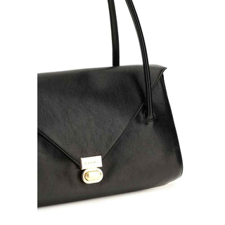 Marni Black Calf Leather Bos Taurus Shoulder Bag