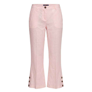 Trussardi Jeans Pink Flax Women Pants