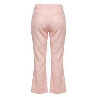 Trussardi Jeans Pink Flax Women Pants