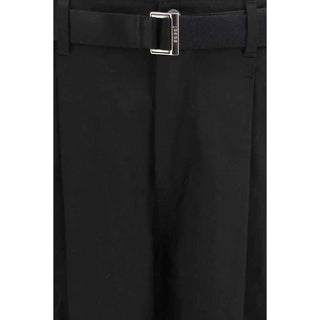 Sacai Black Cotton Chino Pants