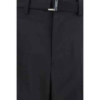 Sacai Black Polyester Casual Pants