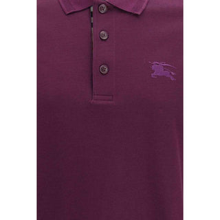 Burberry Purple Cotton Polo Shirt