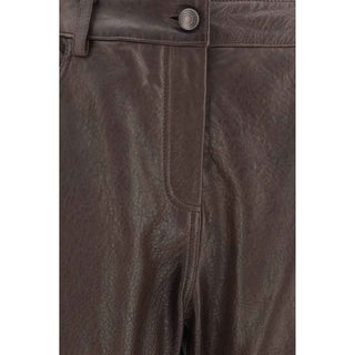 Magda Butrym Brown Leather Pants