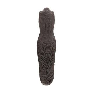 Magda Butrym Gray Copper Cocktail Dress