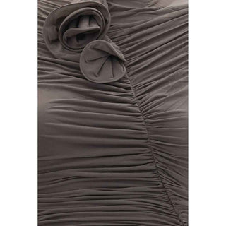 Magda Butrym Gray Copper Cocktail Dress