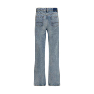 Golden Goose Blue Cotton Straight-Leg Jeans
