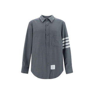 Thom Browne Gray Wool Oves Aries Dress Shirt