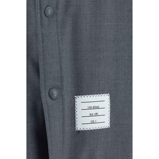 Thom Browne Gray Wool Oves Aries Dress Shirt