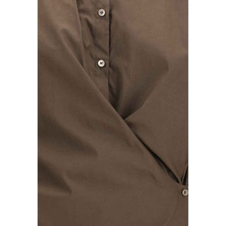 Lemaire Brown Cotton Shirt