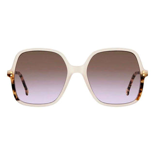 Carolina Herrera Beige Acetate Sunglasses