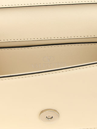Valentino Garavani White Calfskin Shoulder Bag