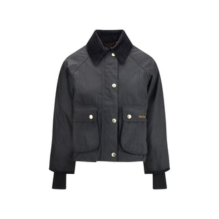 Barbour Black Cotton Full-Length Jacket