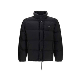 Prada Black Goose Down Full-Length Jacket